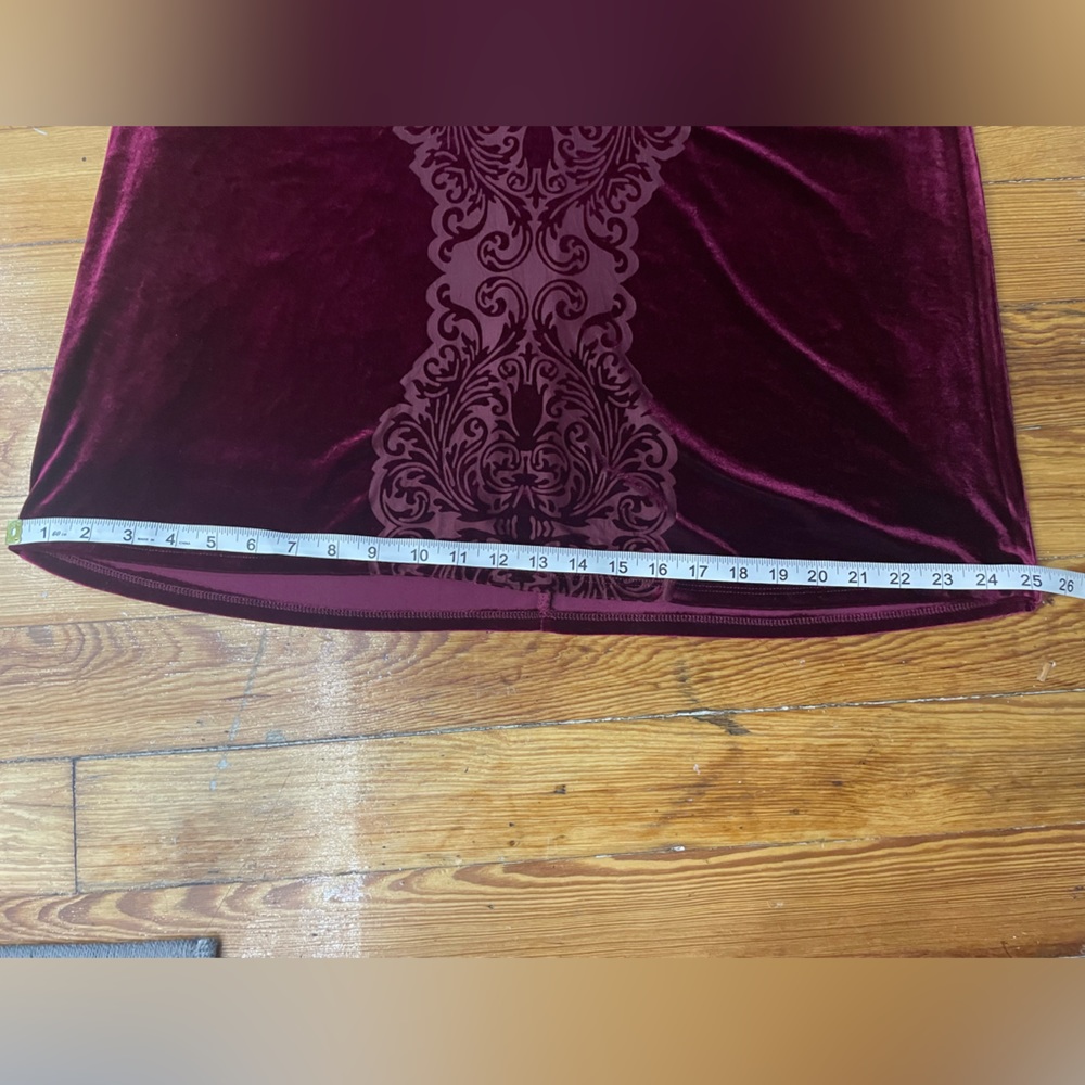 Crushed velvet mock turtleneck - Picture 5 of 15